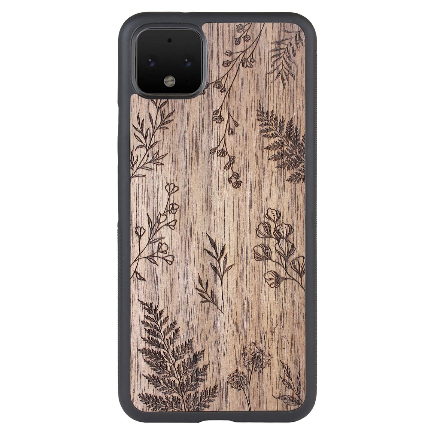 Wooden Case for Google Pixel 4 XL Botanical