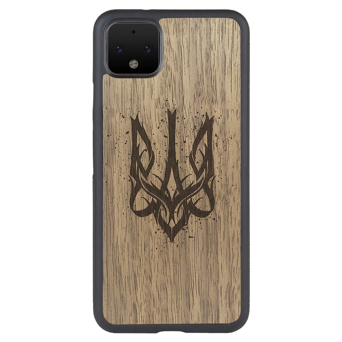 Wooden Case for Google Pixel 4 XL Ukrainian Trident Trizub