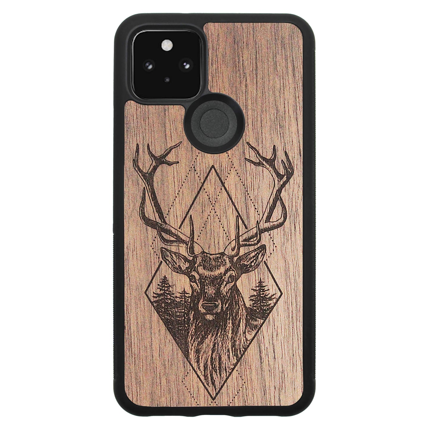 Wooden Case for Google Pixel 5 Deer