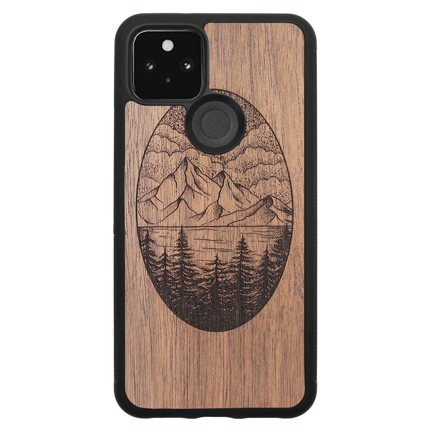 Wooden Case for Google Pixel 5 Landscape