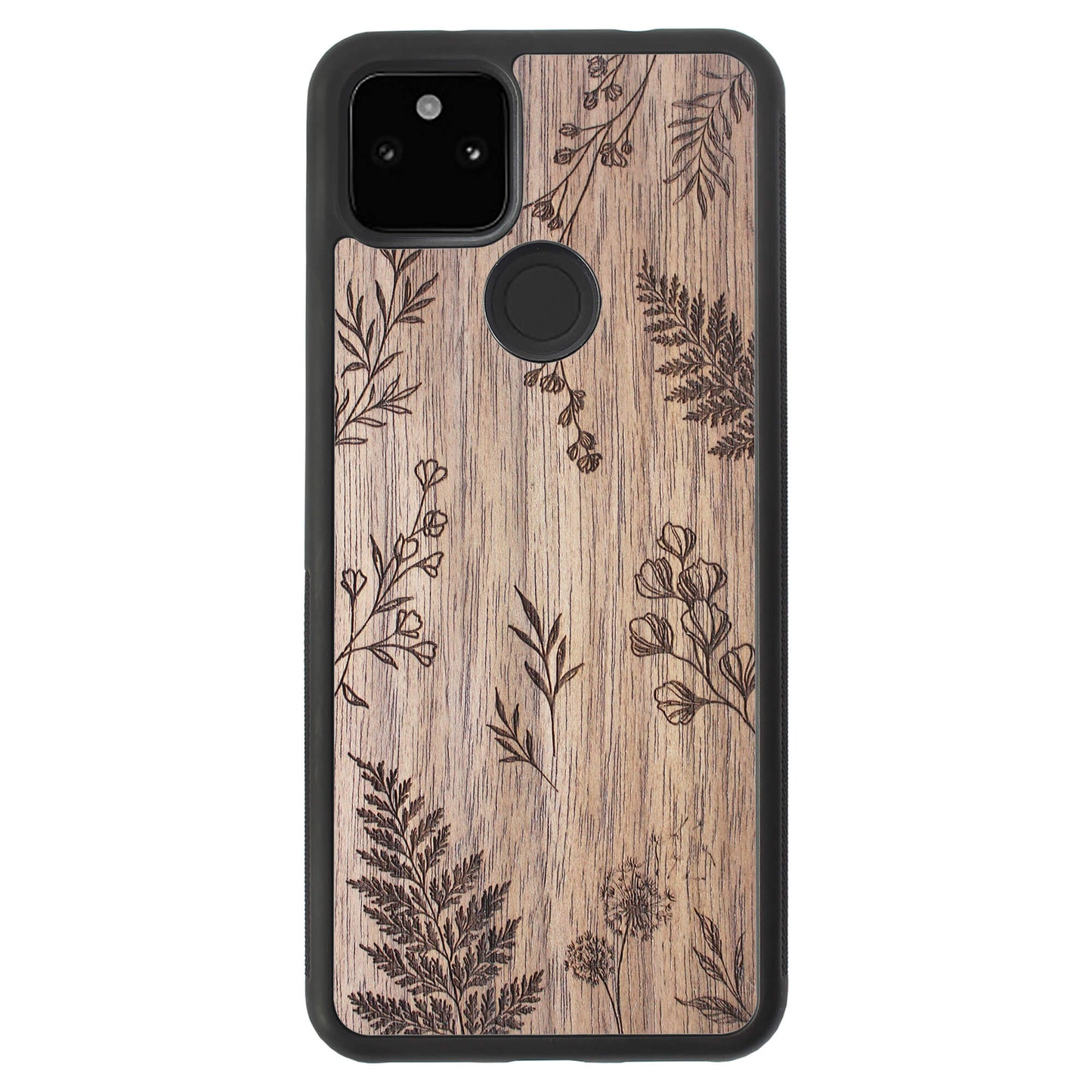 Wooden Case for Google Pixel 5A 5G Botanical