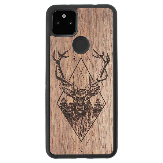 Wooden Case for Google Pixel 5A 5G Deer