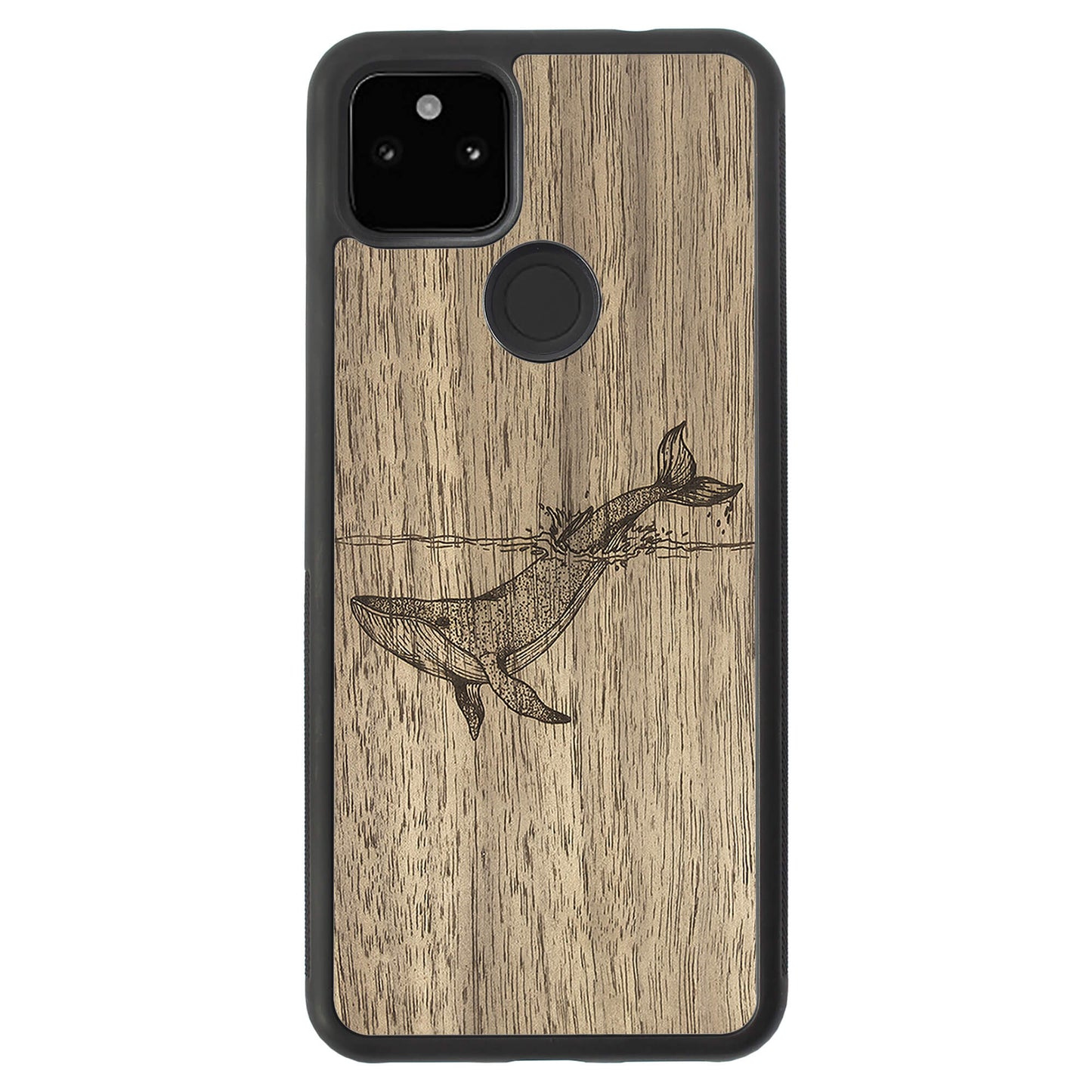 Wooden Case for Google Pixel 5A 5G Whale