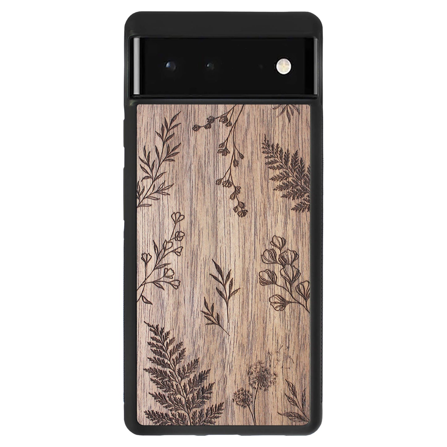Wooden Case for Google Pixel 6 Botanical