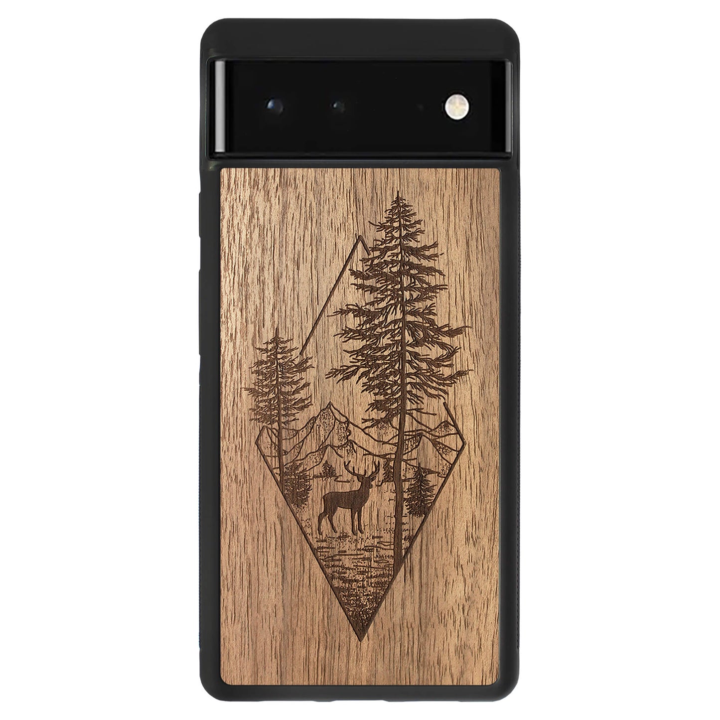 Wooden Case for Google Pixel 6 Deer Woodland