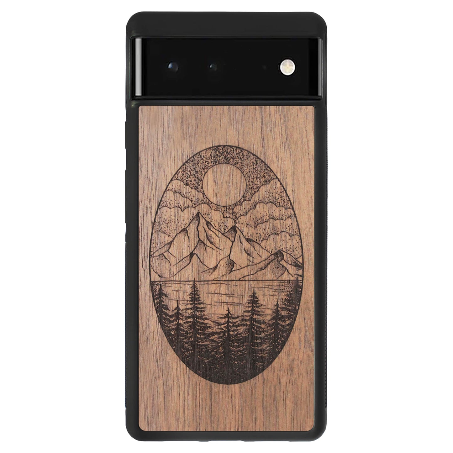 Wooden Case for Google Pixel 6 Landscape