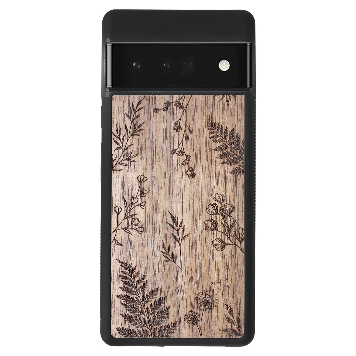 Wooden Case for Google Pixel 6 Pro Botanical