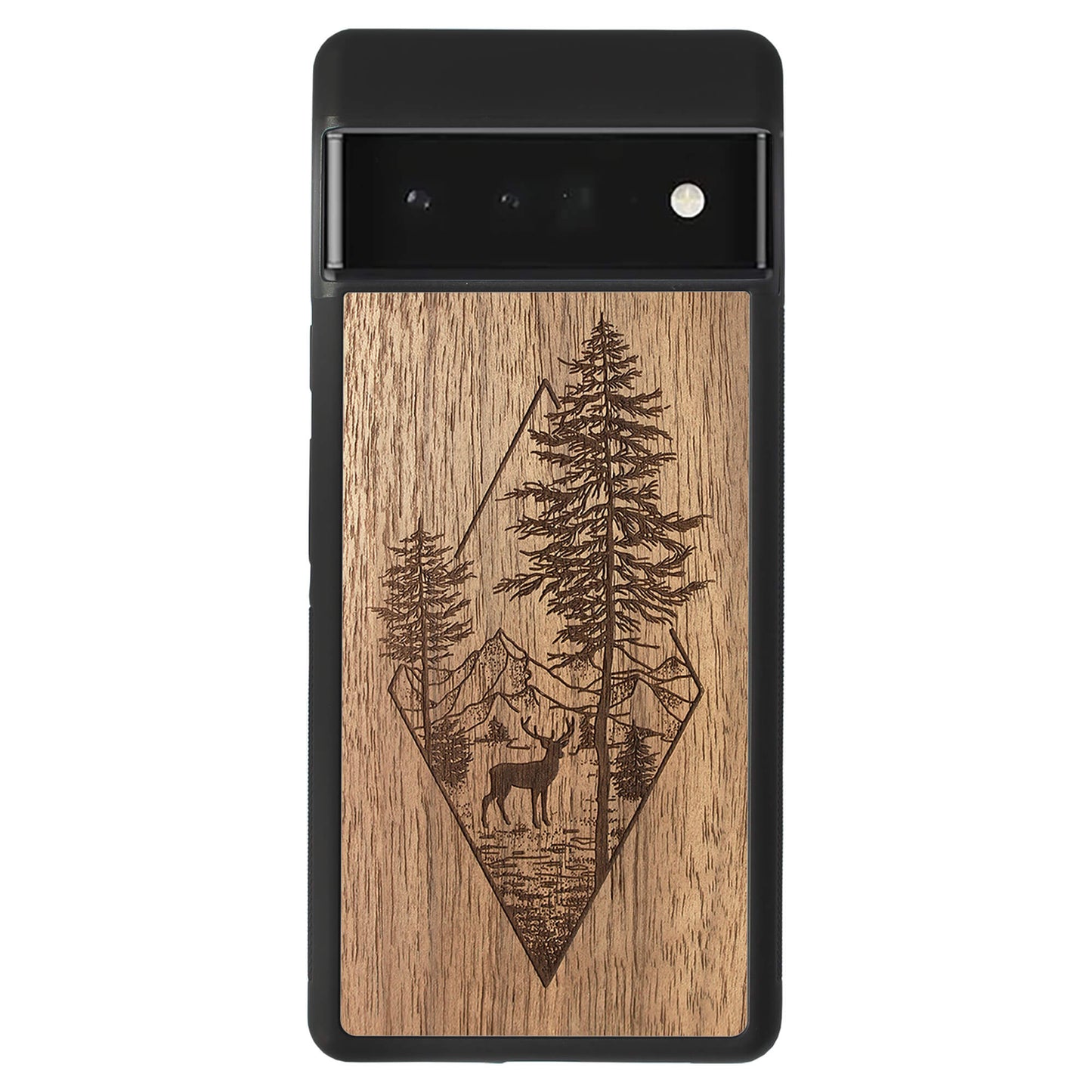 Wooden Case for Google Pixel 6 Pro Deer Woodland