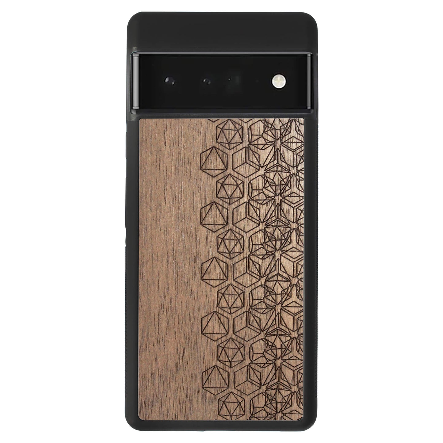 Wooden Case for Google Pixel 6 Pro Geometric