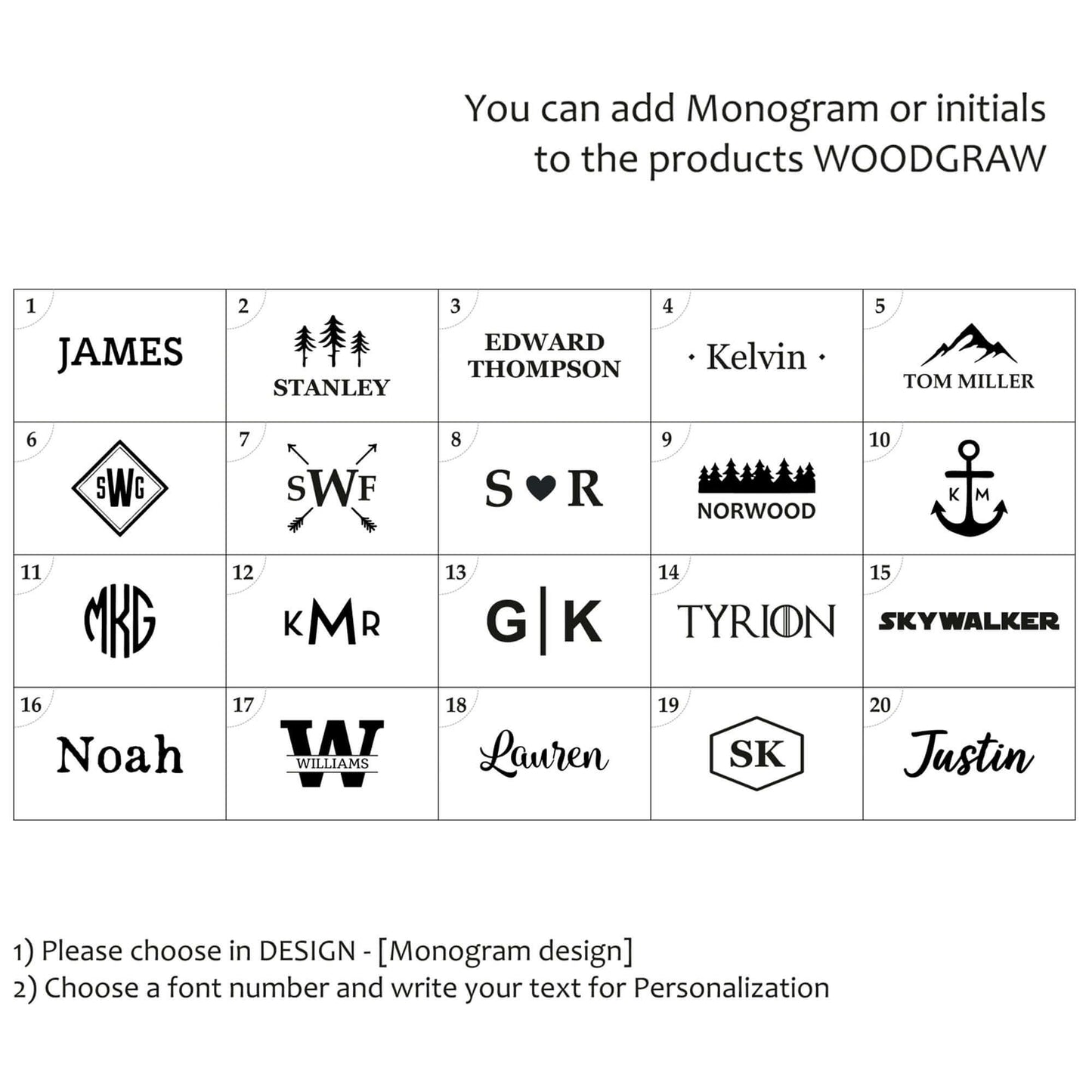 Monogram - Wooden Business Card Holder - Personalized