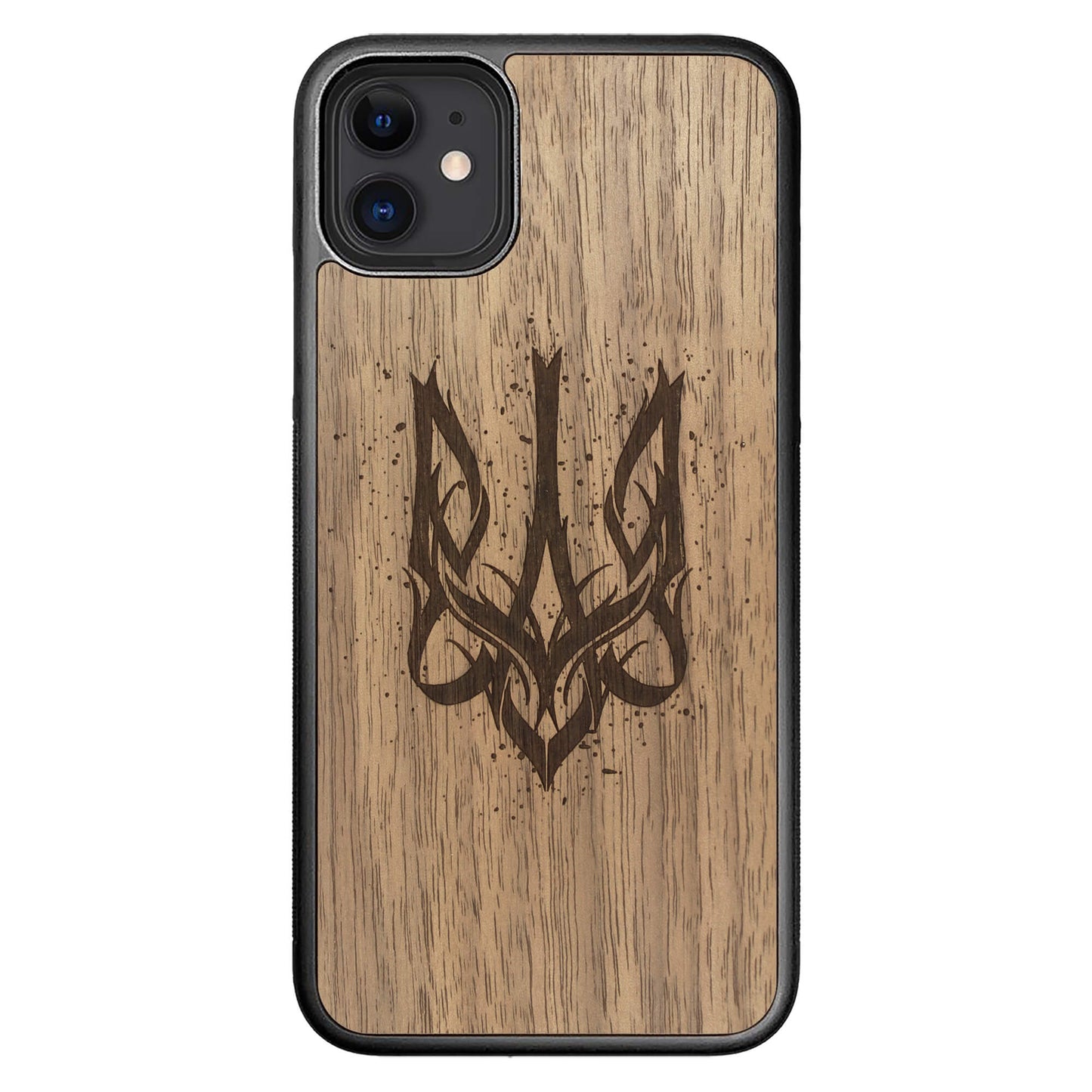 Wooden Case for iPhone 11 Ukrainian Trident Trizub