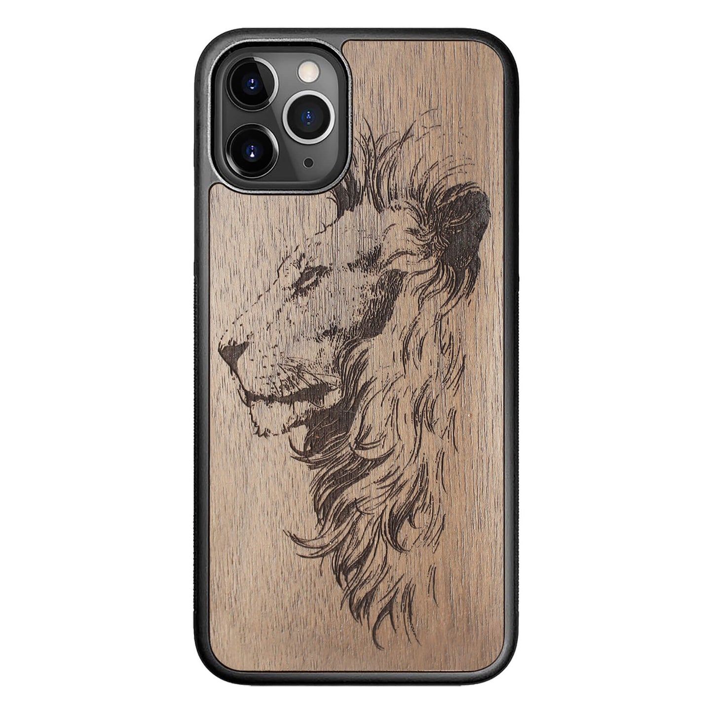 Wooden Case for iPhone 11 Pro Lion