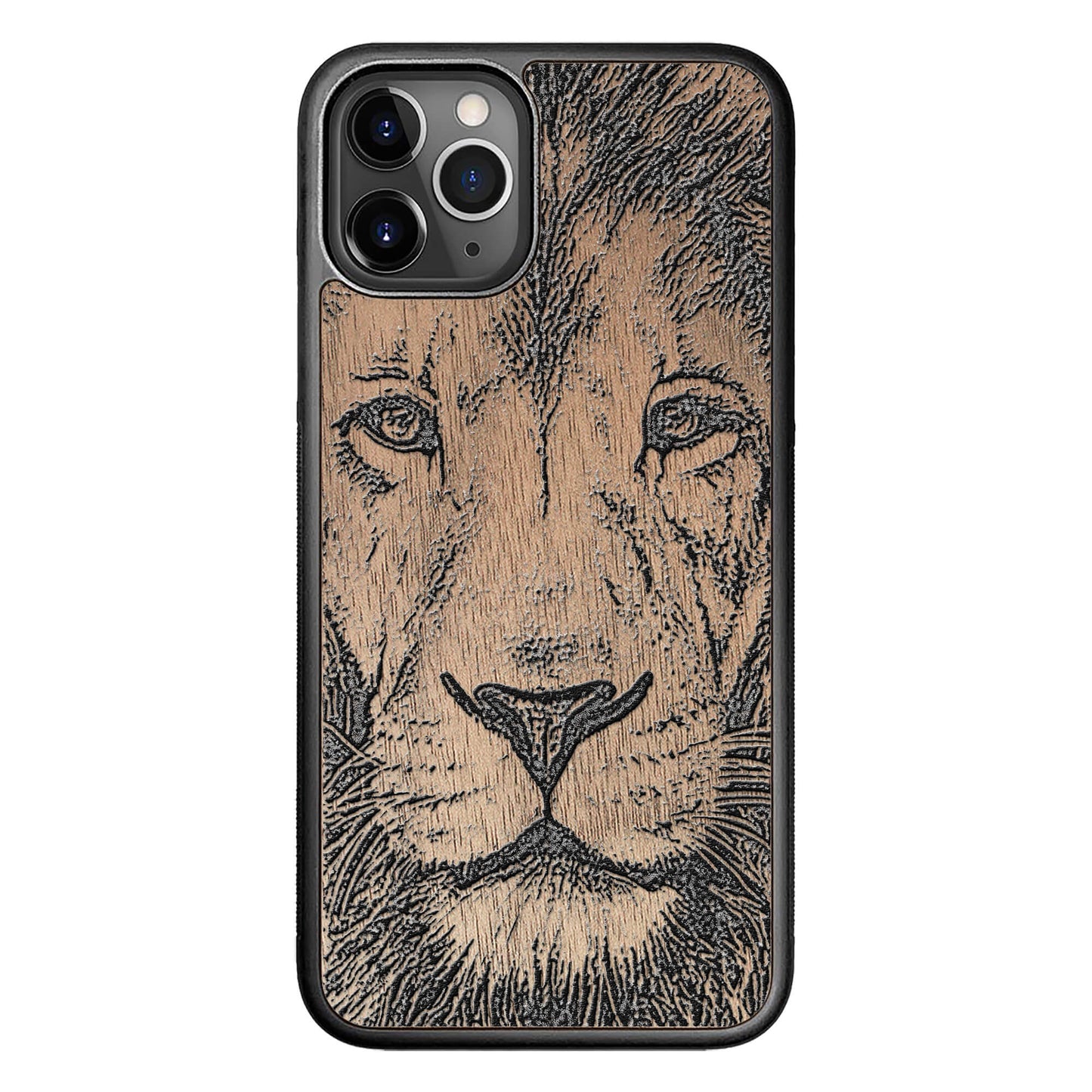 Wooden Case for iPhone 11 Pro Lion