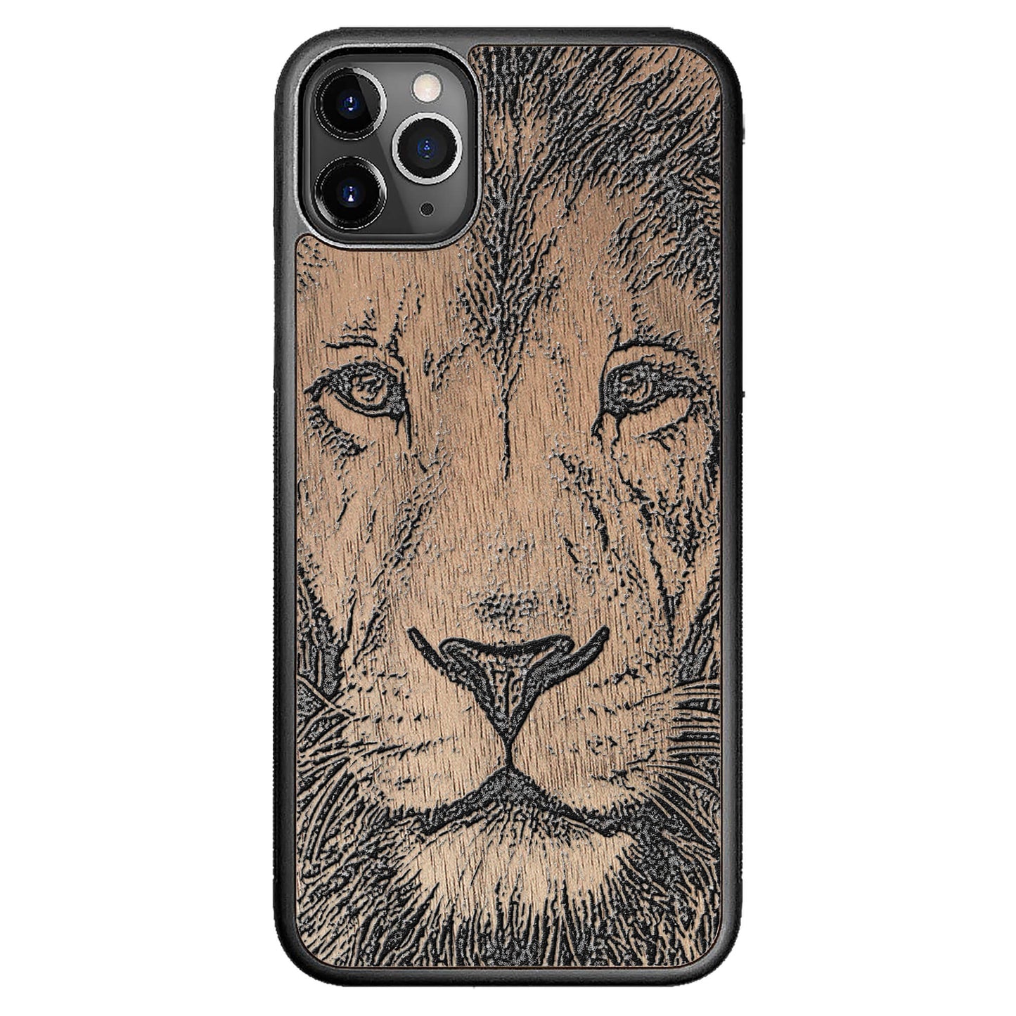 Wooden Case for iPhone 11 Pro Max Lion