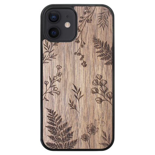 Wooden Case for iPhone 12 Botanical