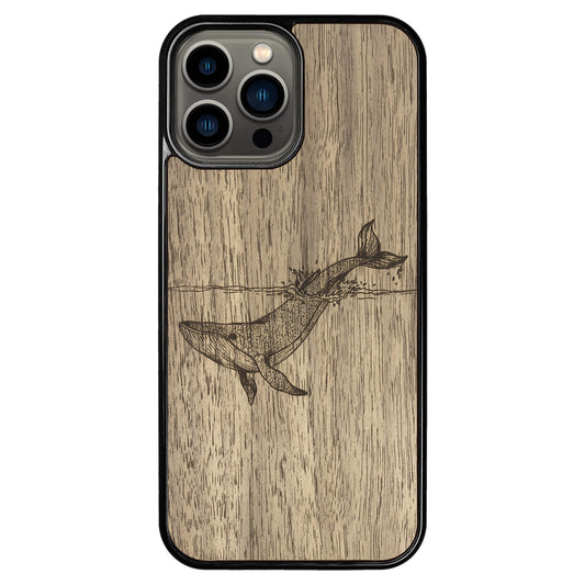 Wooden Case for iPhone 13 Pro Max Whale