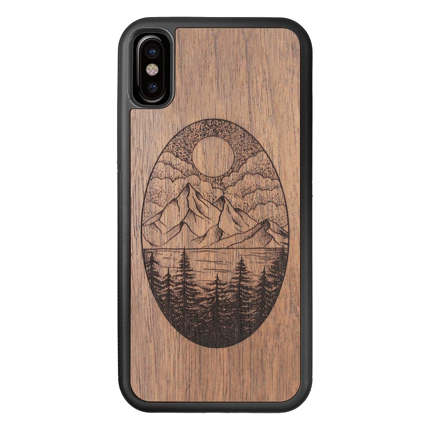 Wooden Case for iPhone XS/X Landscape