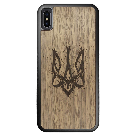 Wooden Case for iPhone XS Max Ukrainian Trident Trizub
