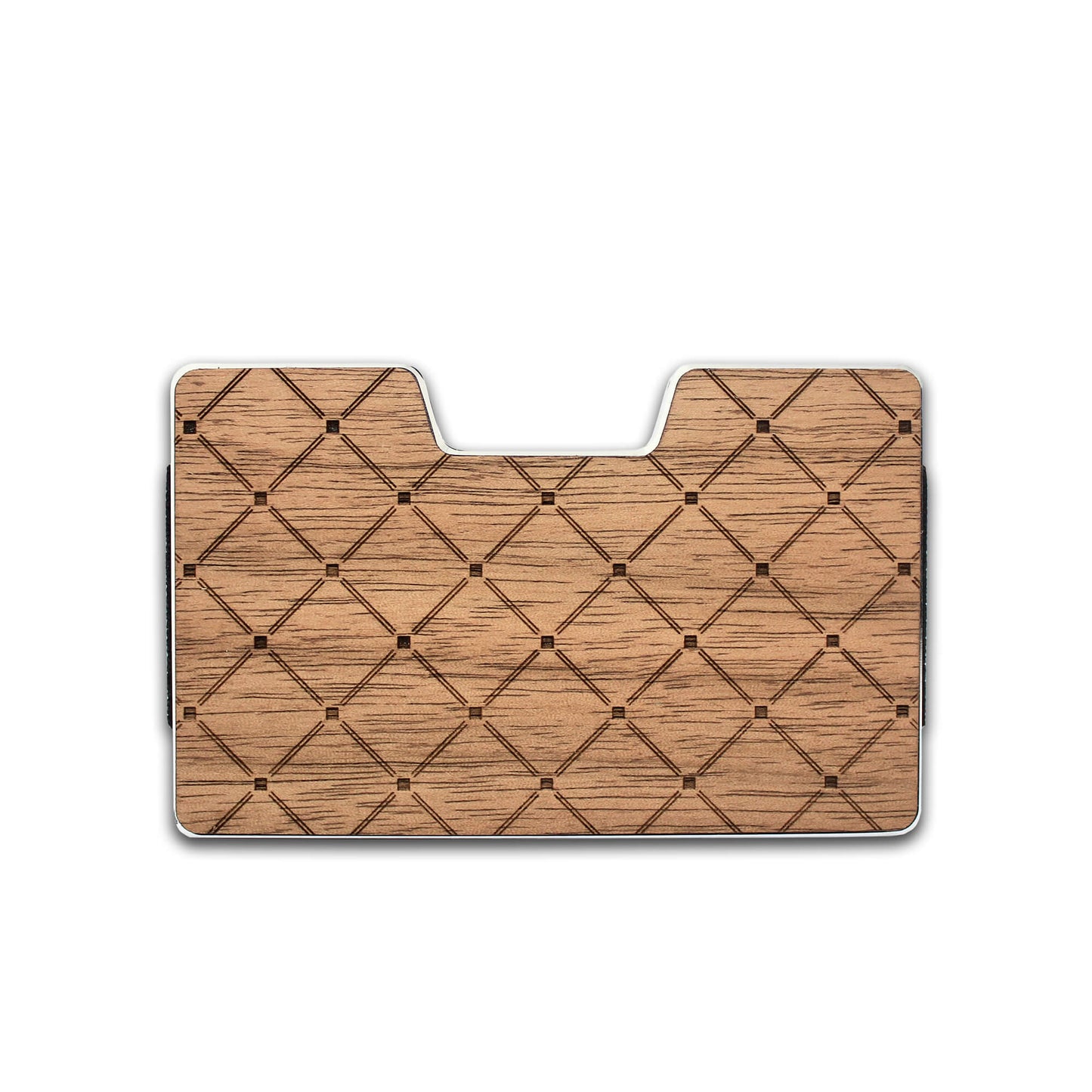 Wooden Credit Card Holder with Money Clip Wallet