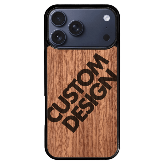 Custom Design Sapele iPhone 17 Pro Max Case