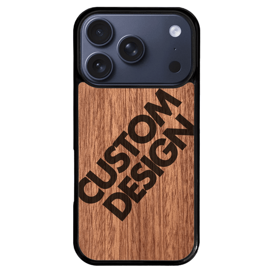 Custom Design Sapele iPhone 17 Pro Case