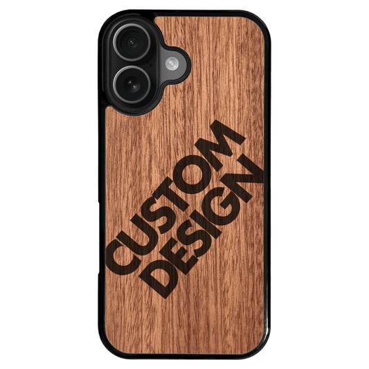 Custom Design Sapele iPhone 17 Case