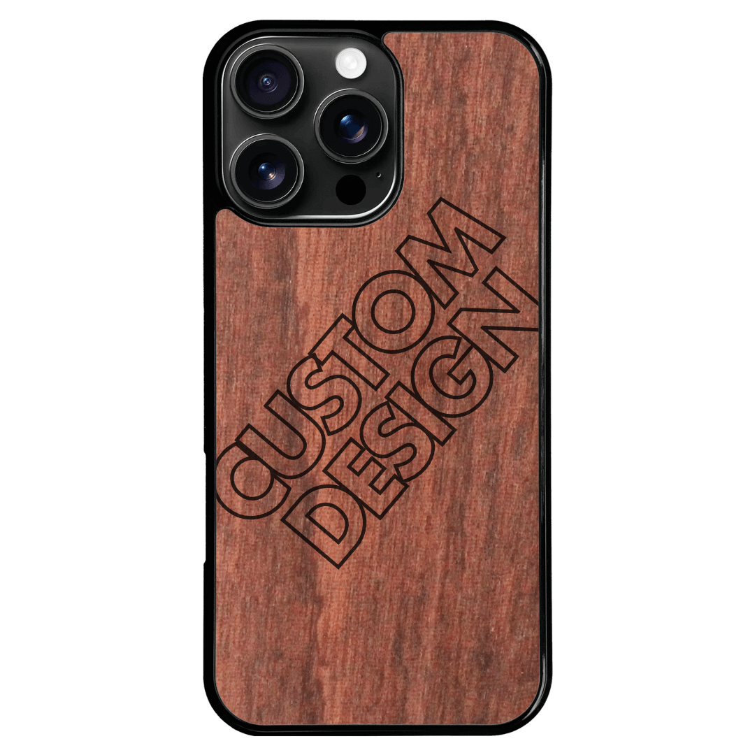 Custom Design Sapele iPhone 16 Pro Max Case