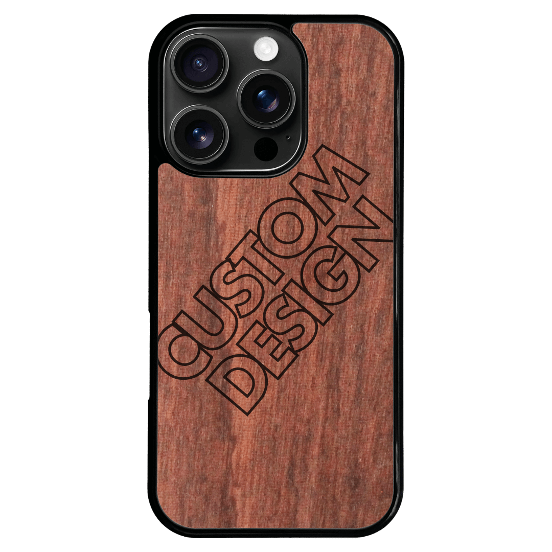 Custom Design Sapele iPhone 16 Pro Case