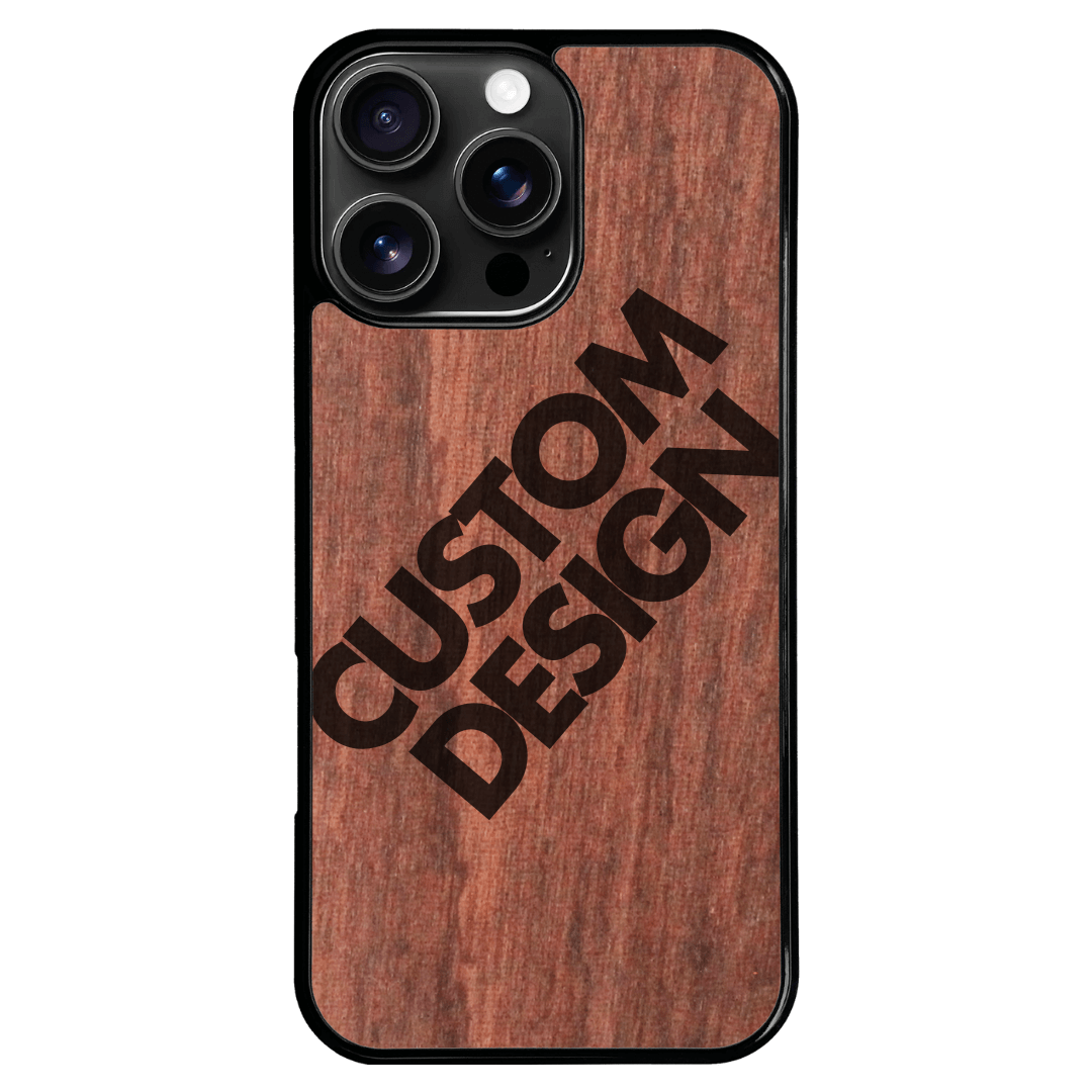 Custom Design Sapele iPhone 16 Pro Max Case