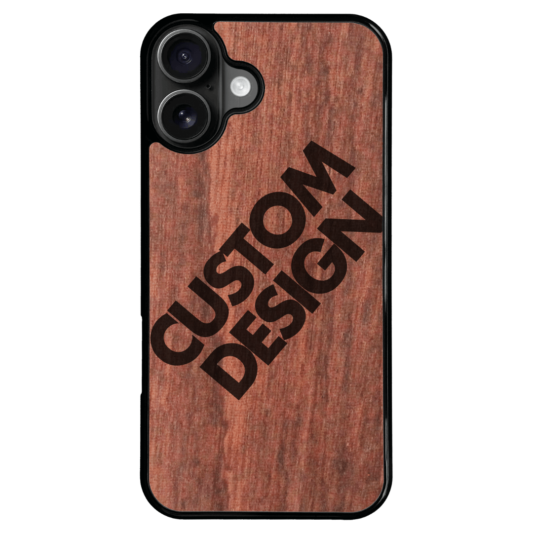 Custom Design Sapele iPhone 16 Plus Case