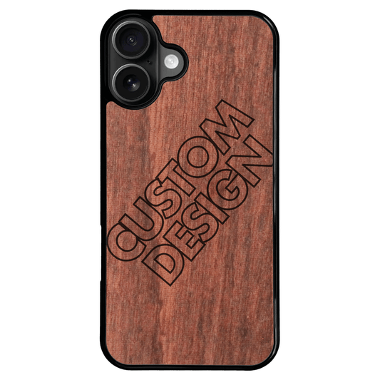 Custom Design Sapele iPhone 16 Plus Case