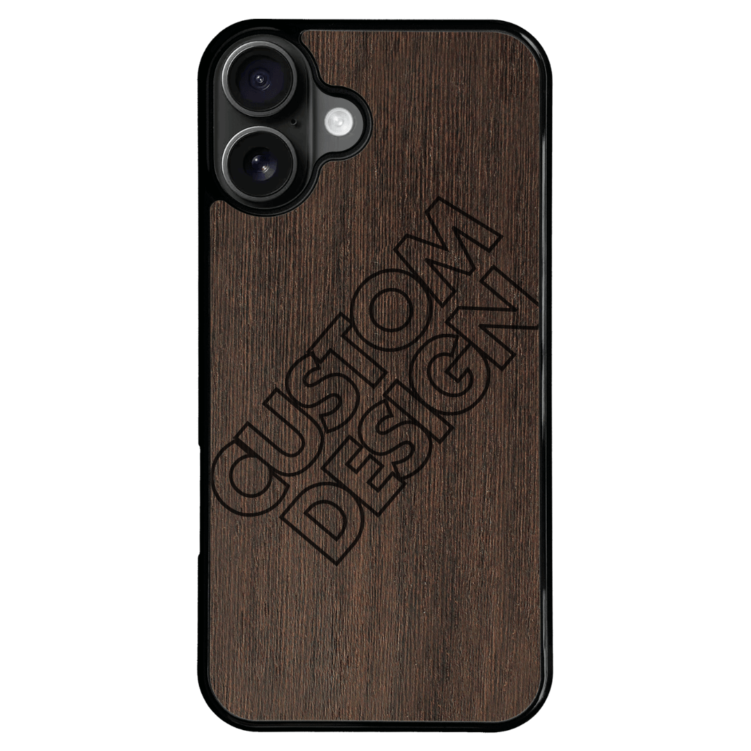 Custom Design Wenge iPhone 16 Plus Case