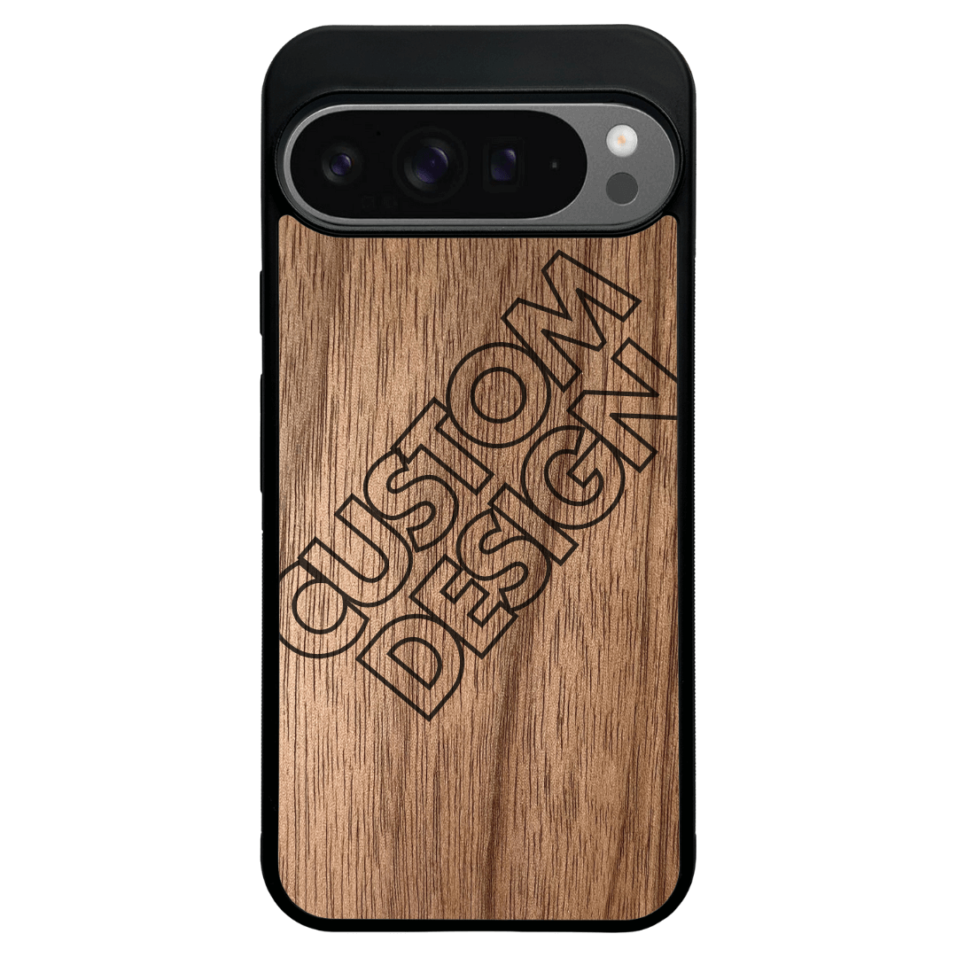 Custom Design Walnut Google Pixel 9 Pro XL Case