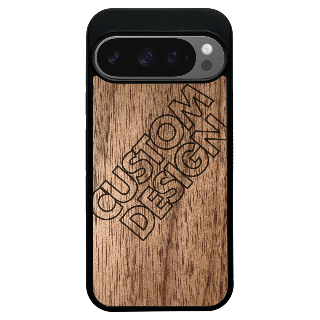 Custom Design Walnut Google Pixel 9 Pro Case