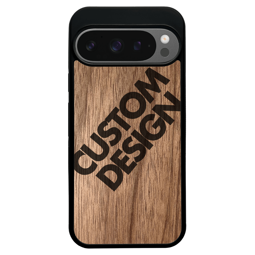 Custom Design Walnut Google Pixel 9 Pro Case