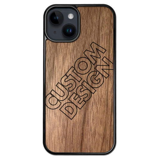 Custom Design Walnut iPhone Case