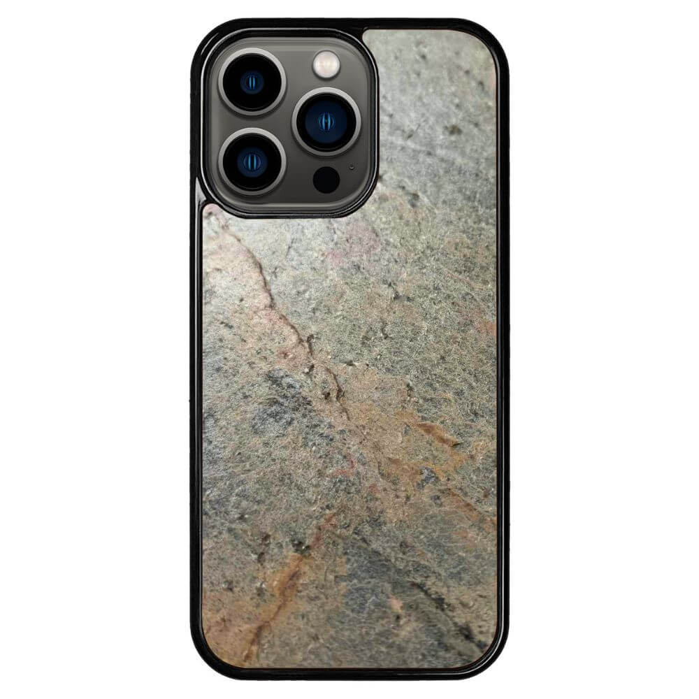 Silver Green Stone iPhone 13 Pro Case