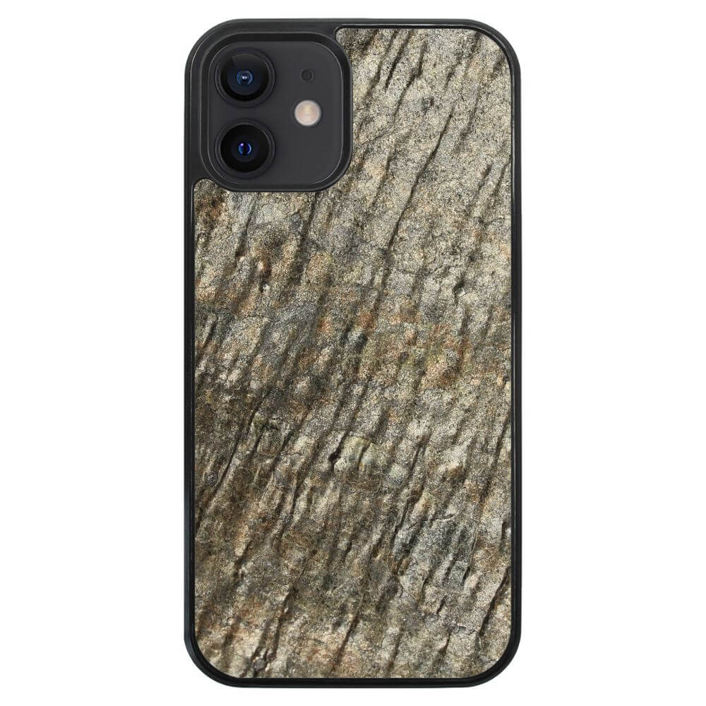 Silver Brown Stone iPhone 12 Case