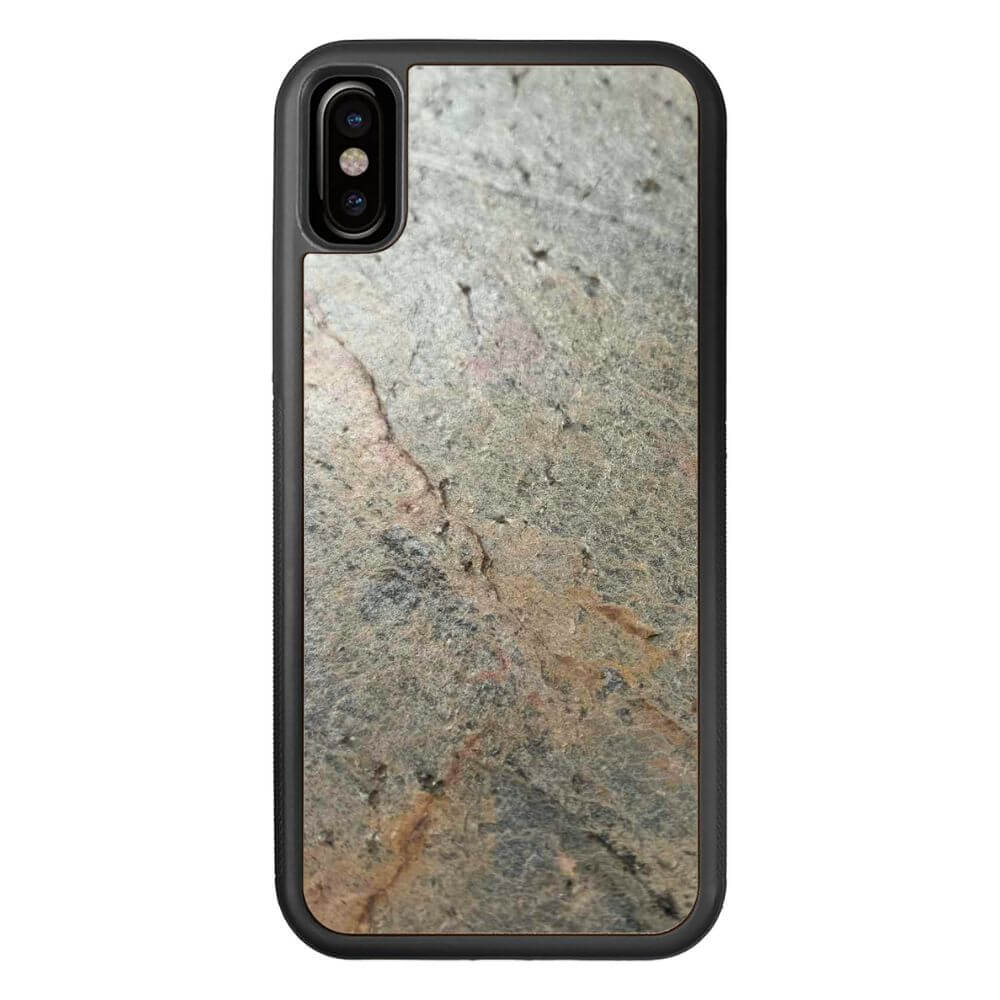 Silver Green Stone iPhone XS Case
