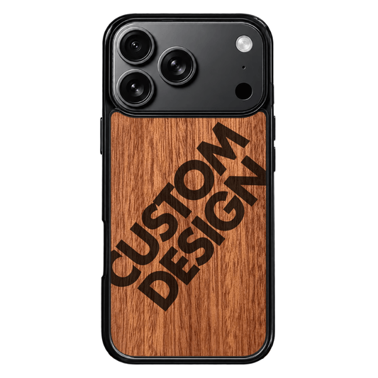 Custom Design Sapele iPhone 18 Pro Case