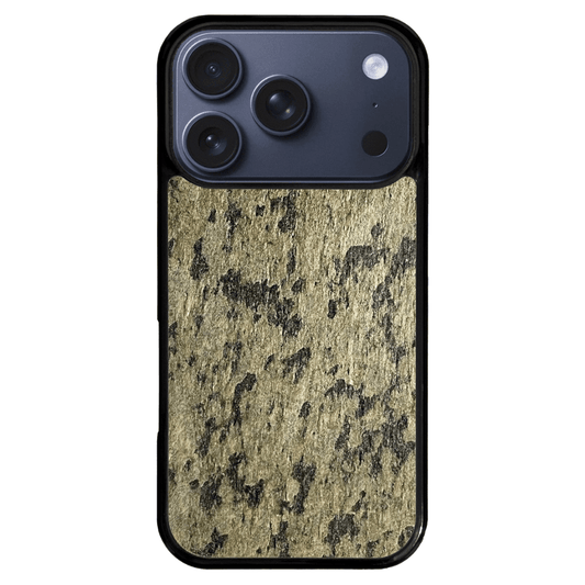 Golden Black Stone iPhone 17 Pro Case