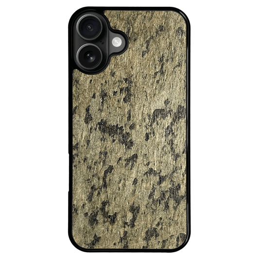 Golden Black Stone iPhone 16 Plus Case