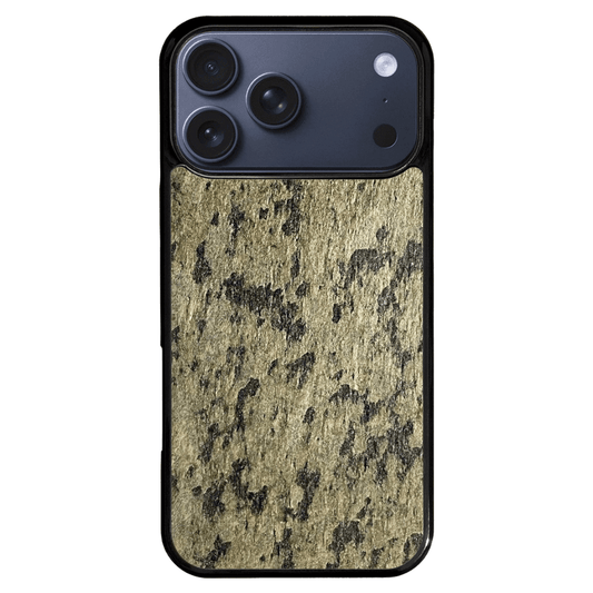 Golden Black Stone iPhone 17 Pro Max Case