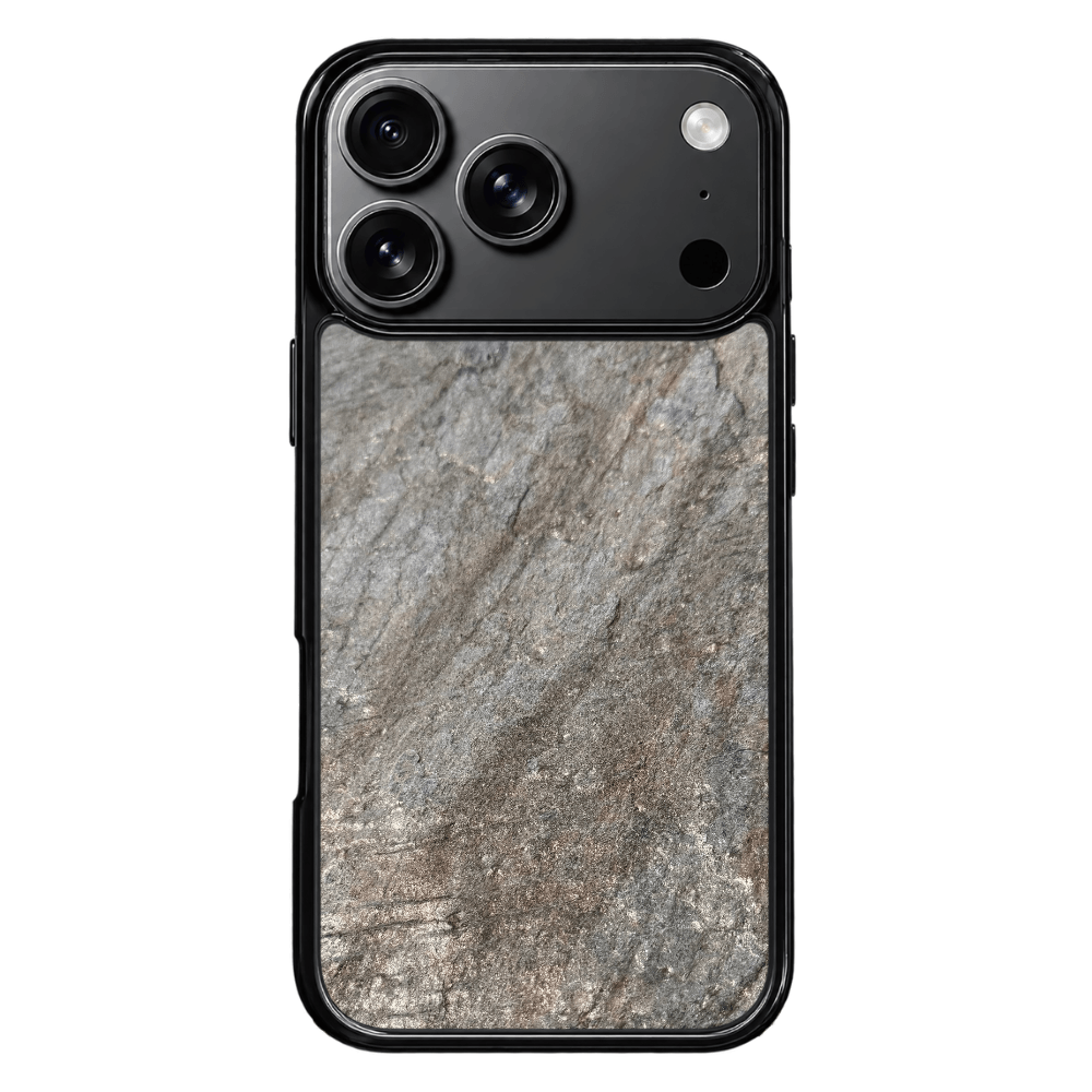 Silver Brown Stone iPhone 18 Pro Case