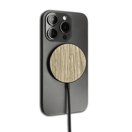 Grey Oak MagSafe wireless charger
