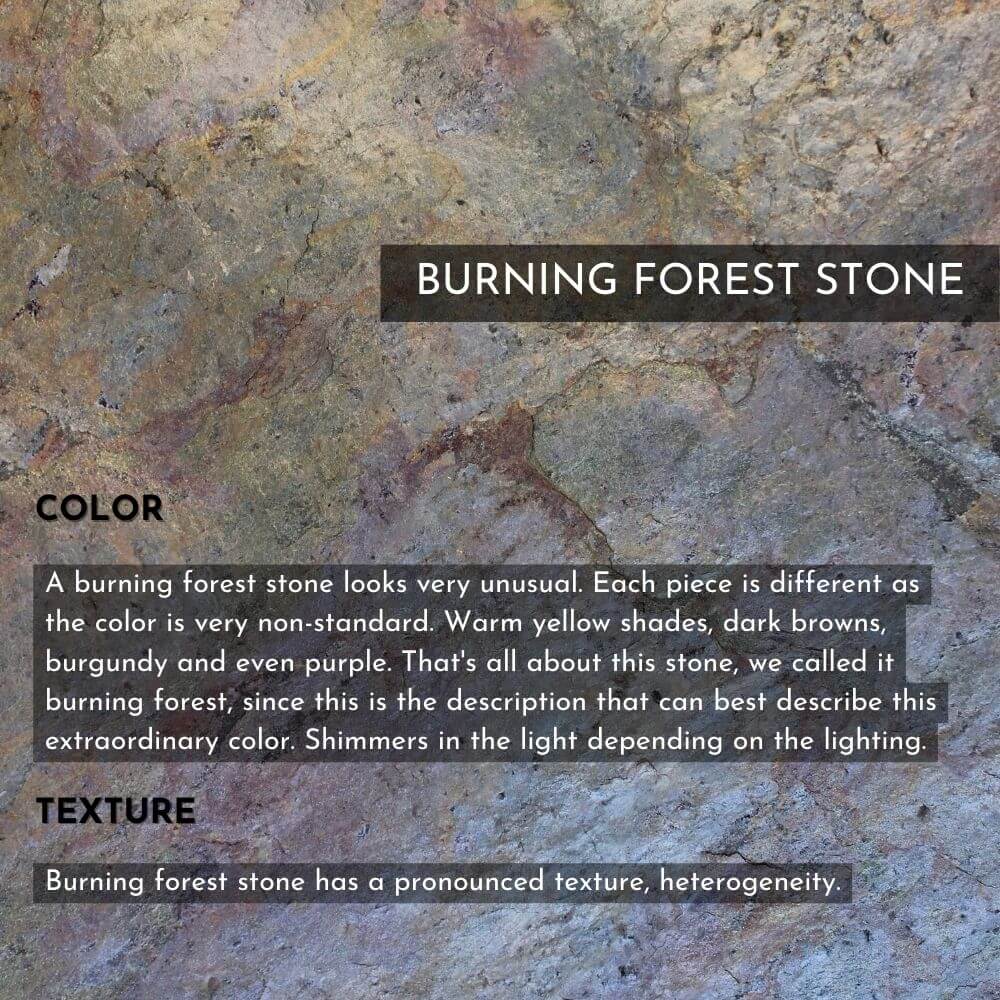 Burning Forest Stone iPhone 14 Pro Max Case