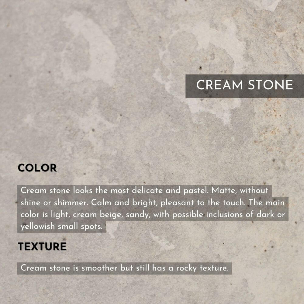 Cream Stone iPhone 15 Pro Case