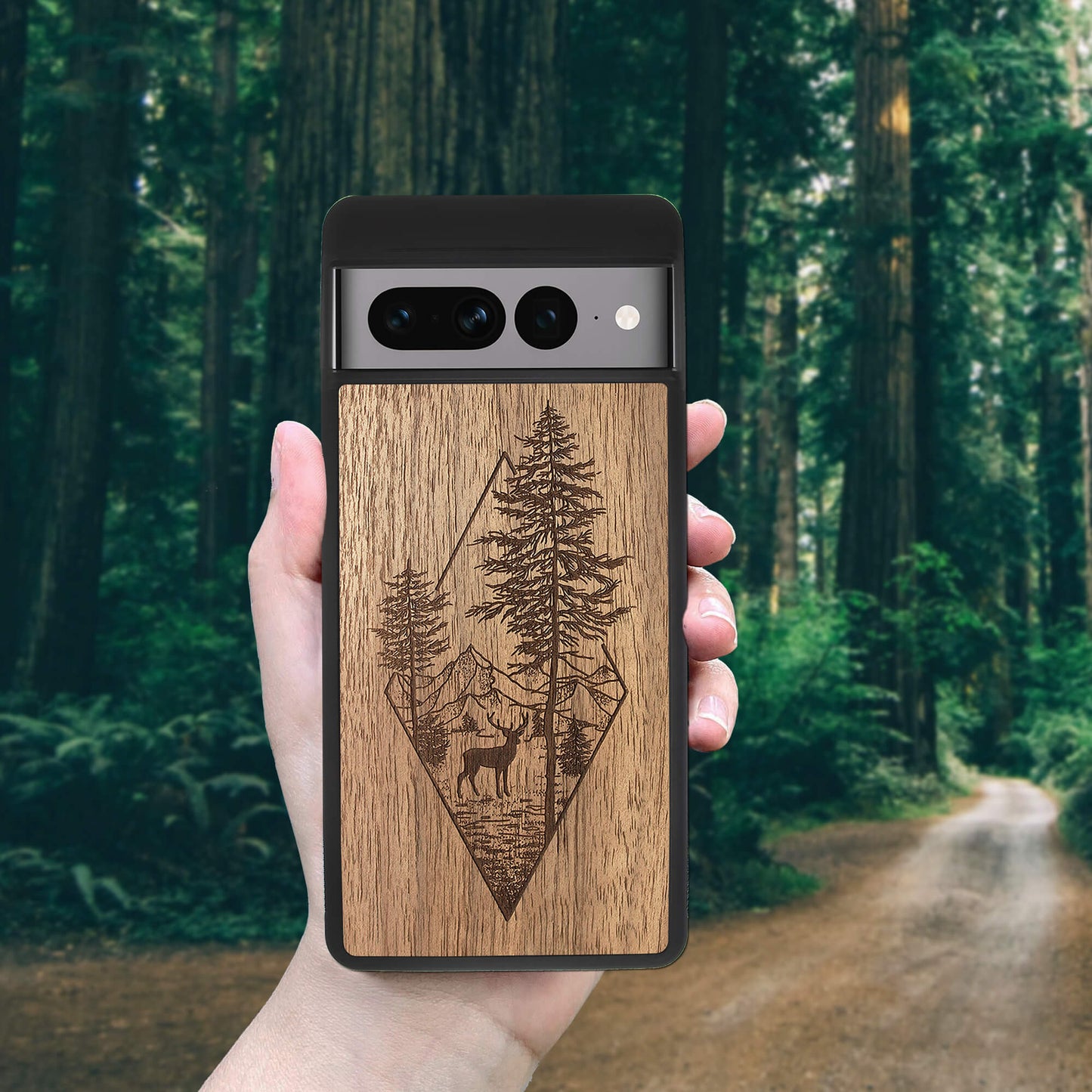 Wood Google Pixel 7 Case Deer Woodland