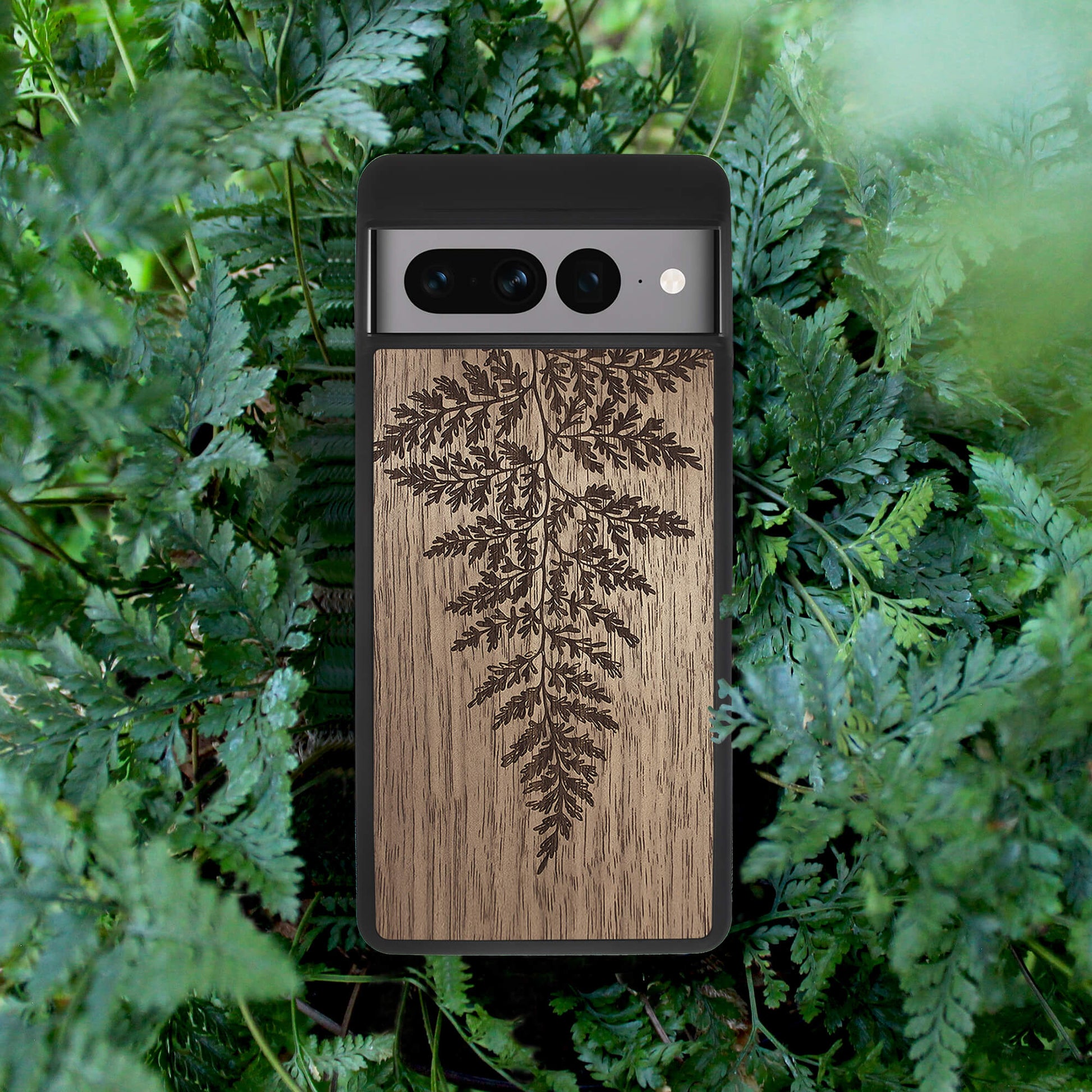 Wood Pixel 7 Pro Case Fern