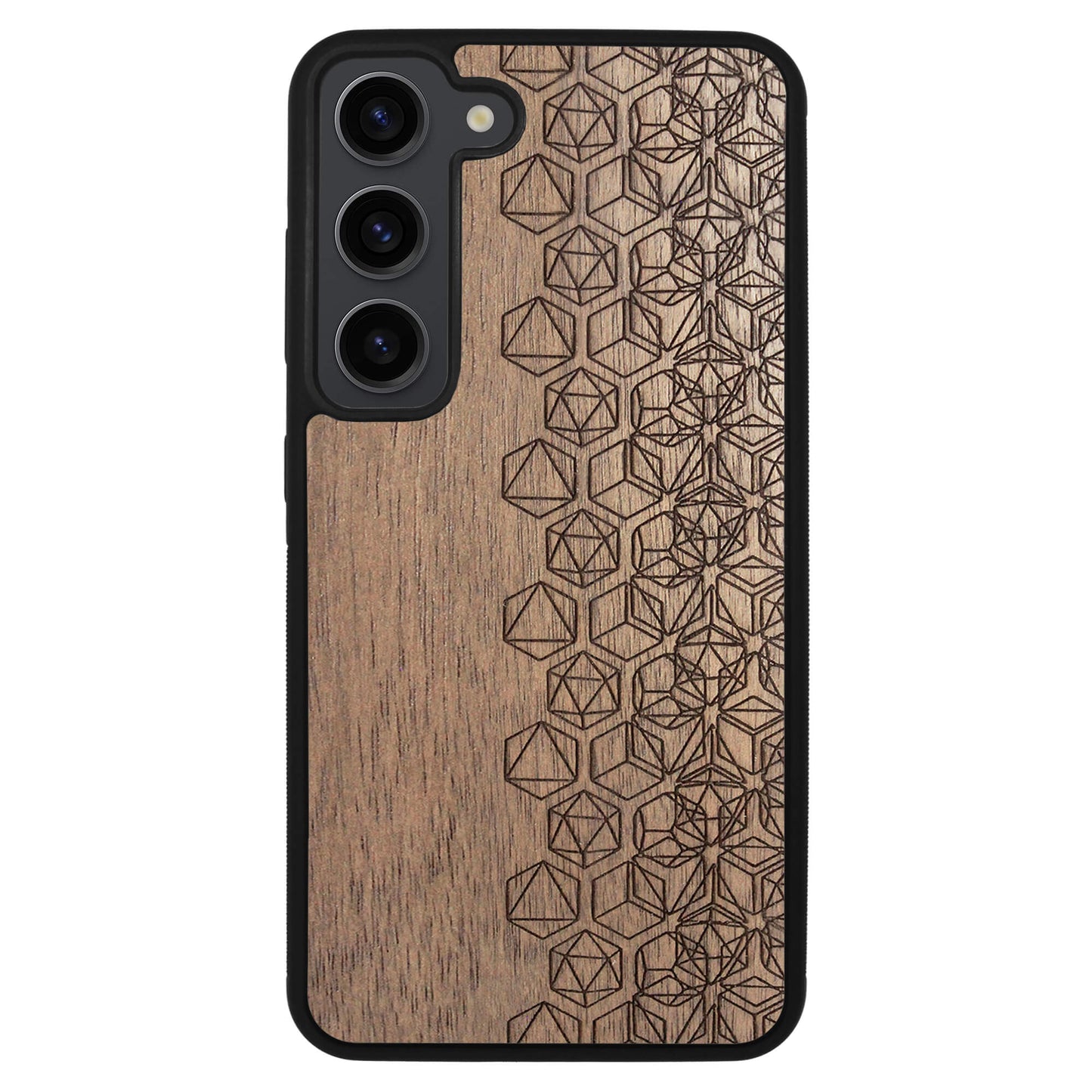 Wooden Case for Samsung Galaxy S23 Geometric